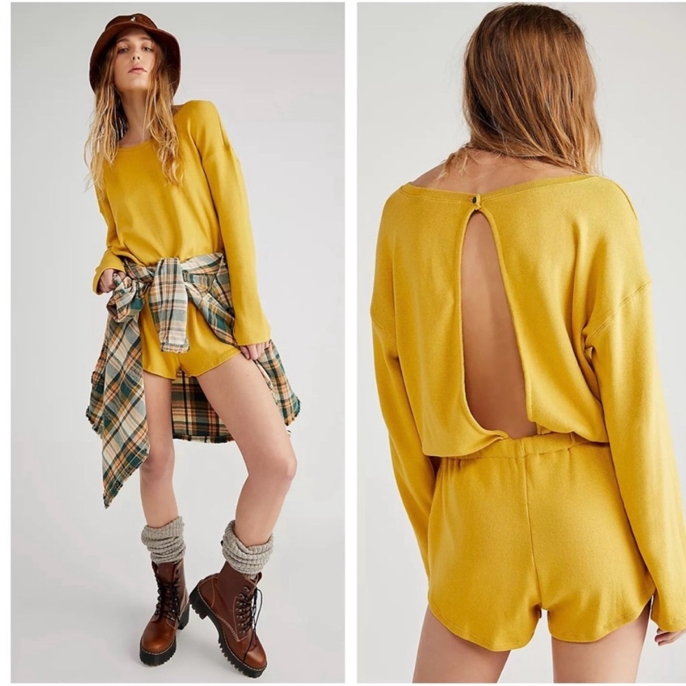 Free People Beach Captain
Romper In Gold size XS